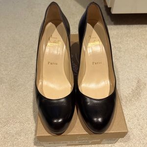 Christian Louboutin Black Simple Pumps 85MM